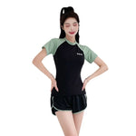 Swimsuit Women's Plus Size Two-piece Split Style Sports Style Conservative Slimming Hot Spring Ins Style Full Body Professional