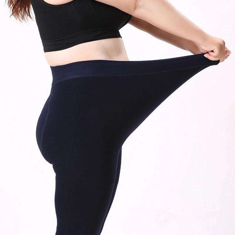 Autumn Winter Warm Fleece Women Leggings Velvet Thicken High Waist Tights Elastic Slim Solid Color Leggings Prevent Cold Tights