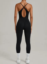 Padded One-Piece Yoga Clothes Sportswear Women's Gym Push Up Workout Clothes Fitness Sports Fitness Wear Yoga Jumpsuit