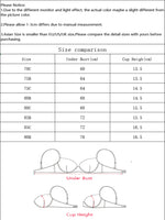 Purple lace ultra-thin bra with steel rim support Transparent half cup design without padding sexy Lingerie women's underwear