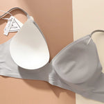 Push Up Bras For Women Non-wire Brassiere Soft Comfy Letter Straps Top Sexy Lingerie U-shaped Back Seamless Underwear Intimates