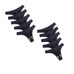 10Pcs/Set Panties G-string Women Seamless Ice Silk Underwear Female Bikini Lingerie Soft Sports Thongs Low Waist Pantys