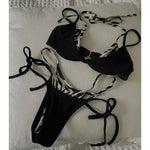 Micro Bikinis 2026 Women Swimsuits Push Up Sexy Swimwear Brazilian Bikini Set Halter Biquini Patchwork Swimsuit Summer Beachwear