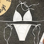 Sexy Neon Extreme Mini Micro String Bikini 2025 Women Swimsuit Female Swimwear Two-Piece Bikini Set Bathing Suit Swim Beach Wear