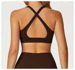Sexy Gym Top Women Sports Bra Running Back Cross Push Up Yoga Bra Breathable Sports Underwear Women Fitness Workout Top Women