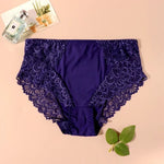 Beauwear Women Luxury Sexy Lace Panties Floral Transparent Nylon Breathable Briefs Underwear Female Bragas Pretty Lingerie