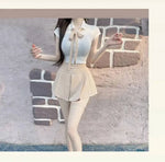 WOMENGAGA Korea Style Sexy Slim High Waist Strap A-line Half Length Skirt Fashion Women Skorts JK Sweet 2023 NewOW3W