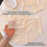 Girls' comfortable underwear cotton inseam mid-waist briefs for women