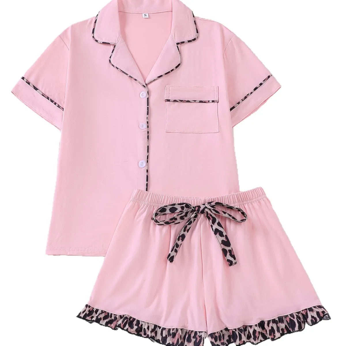 Women's Sleepwear 2026 New Summer Comfortable Pajamas Sets for Women Lapel Homewear Short Sleeve Shorts Set Pijamas Pajamas Set