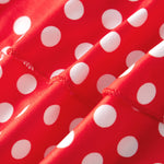Fashion Summer Mini Skirt Women Dots Print Side Ties Low Waist A Line Skirts for Parties and Casual Wear