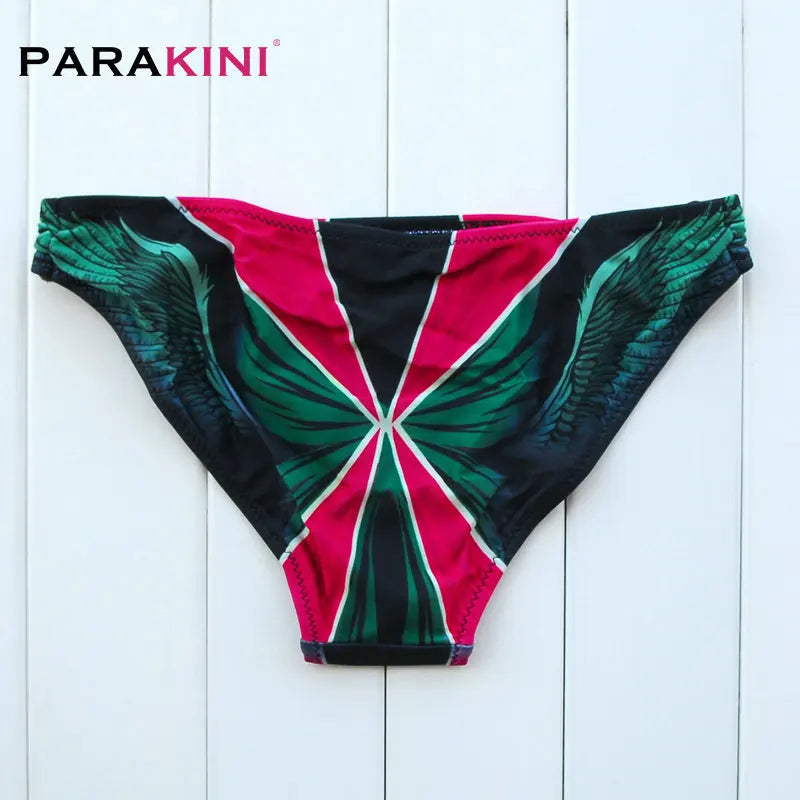 DEKA Women Mini Lace-up Bikini Set Pleated Bandeau Swimsuit Female Thong Swimwear Bather Swimming Beachwear Bathing Suit