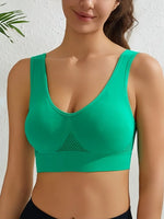 S-5XL Seamless Bras For Women Hollow Underwaer Wireless No Pads Crop Tops Female Sexy Lingerie Soft Sports Camisole