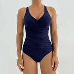 2025 Red One Piece Swimsuit Women Swimwear Sexy Padded Tummy Control Swimming Suit Monokini Bodysuit Beach Wear Bathing Suit