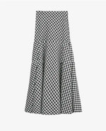 WOMENGAGA Korea Style 2023 Spring/Summer New High Waist Elegant Split Plaid Skirts Half Length Skirts Fashion Women 2023 22IV