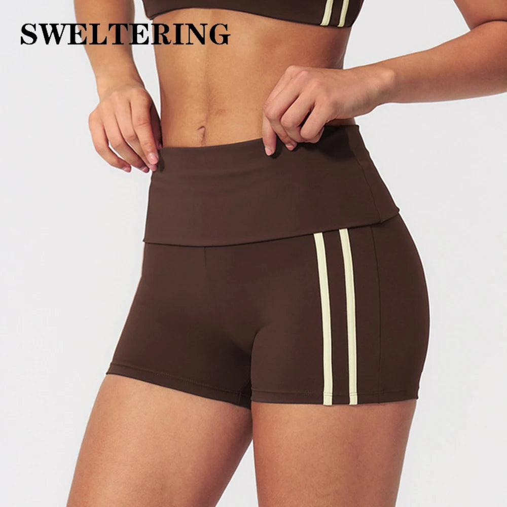 Yoga Shorts Women High Waist Sports Fitness Shorts Cycling Running Shorts Female Gym Workout Shorts Push Up Fitness Yoga Shorts