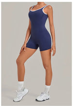 Women's Seamless Yoga Jumpsuits Sports Fitness Gym Sleeveless Backless Hip-lifting Shorts One-piece Training Workout Jumpsuit