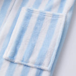 Women Fall Winter Warm Shawl Collar Robe Soft Long Sleeve Pocket Robe Spa Bathrobe Sleepwear Loungewear