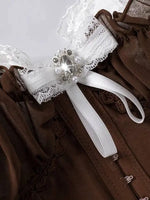 Sexy Top Mesh Lace Patchwork Cotton Hot Girl Fishbone Strap High-end Wear Top For Women Bowknot Pure Desire Vest Charming PWGG