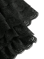 Women Lace Skorts High Waist Ruffle Layered Shorts Summer Gothic Casual Daily Short Pants Streetwear