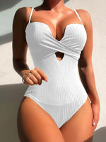Wrinkled Bra Cup Swimsuits 2025 Female Swimwear One Piece Swimsuit Women Monokini High Cut Bathing Suit Swim Beach Wear Bodysuit