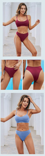 2PCS/Set Seamless Panties Women Sexy Low Waist Brazilian Pant Female Solid Color Breathable Underwear Lady Soft Intimat Lingerie