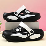 2026 Summer Sandals For Women Platform Shoes Thick Sole Cute DIY Paw Girls Street Beach Slippers Soft EVA Female Fashion Clogs