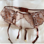 3 Pcs Sexy Lingerie Set Women Lace Embroidery Bra French Ultra Thin Mesh Underwear Summer High Quality Bras and T-back Stockings