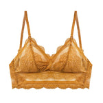 Deep U Backless Bralette Triangular Soft Seamless Underwear for Women Sexy Lace Bra Ladies Low Back Transparent Bras Tank Tops