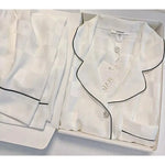 High Quality Ice Silk Light Luxury Pajamas Women's Pajama Spring and Autumn Style Long Sleeve Home Set Satin Nightwear Sleepwear