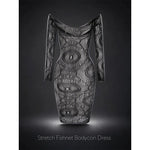 Women Sheer Mesh Long Sleeve Beach Cover Up, Sexy See-Through Fishnet Dress, Solid BodyconFor Summer Beach Party
