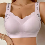 2Pcs/Set Bras Non-wire Push Up V-neck Bra Women Seamless Underwear Padded No Rims Support Brasiere Sexy Lingerie M-3XL