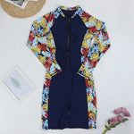 Women's Long Sleeve Rashguard Swimsuit One Piece pro Sports 2025 Femme Swimwear Boyleg Knee-Length Surf Beach Wear Bathing Suit