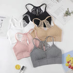 Women Tank Crop Top Seamless Underwear Lace Cropped Crop Tops Female Intimates Sexy Lingerie Plus Size Padded Camisole Femme