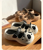 2025 New Cute Cartoon Slippers For Women Fashion Clogs Anti-slip Summer Shoes Girls Street Sandals 2 Way Wear Beach Slides