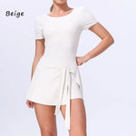 DIAS FIT JOY Sporty One-Piece Dress Prevents Walk Light Beautiful Back Design Yoga Skirt Tennis Skirt Naked Sensation