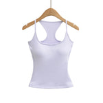 Soft Blush Pink Tank Top For Women Slim Fitted Design Stretchy Fabric Seamless Comfort For Casual Outings Or Light Workouts RSEZ