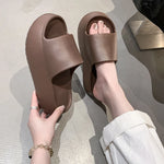 Summer Eva Chunky Platform Slippers Women Comfortable Soft Thick Bottom Sandals Woman 2025 Non Slip Beach Flip Flops Female
