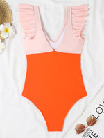 2026 Hollow Out Cross Ztvitality Swimsuit One Piece Solid Ruffle Swimwear Women Bathing Swimming Swim Suit Female Beach Wear