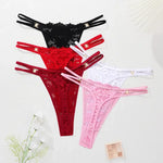5pcs/pack Multi-color Plus Size Sexy Women g-string Sexy Lingerie Elegant Lady thongs Underwear 1XL-4XL Fashion Female Panties