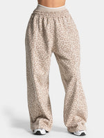 Loose Leopard Print Yoga Lounge Pants - Comfortable Sport Leggings for Workout & Casual Wear