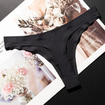 Ice Silk Leopard Women Panties Sexy G String Thong Seamless Underwear T Back Candy Color Girls Briefs Underpants Plus Size M-XXL