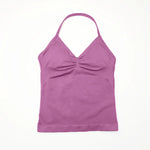 NCLAGEN Impact Longline Strappy Top Sports Yoga Vest Women's Fitness Tank Top Gym Beautiful Open Back Bra Running Workout Halter