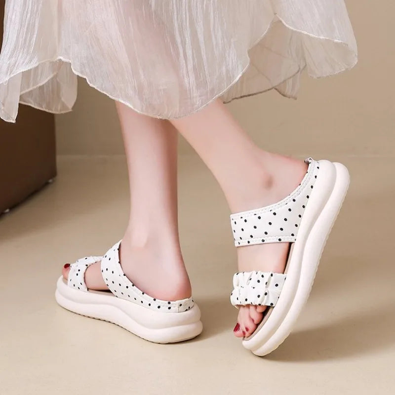 2026 SummerSandals for Women's Thick Soled Casual Daily Life Shoes for Female Fashion Style Beach Flat