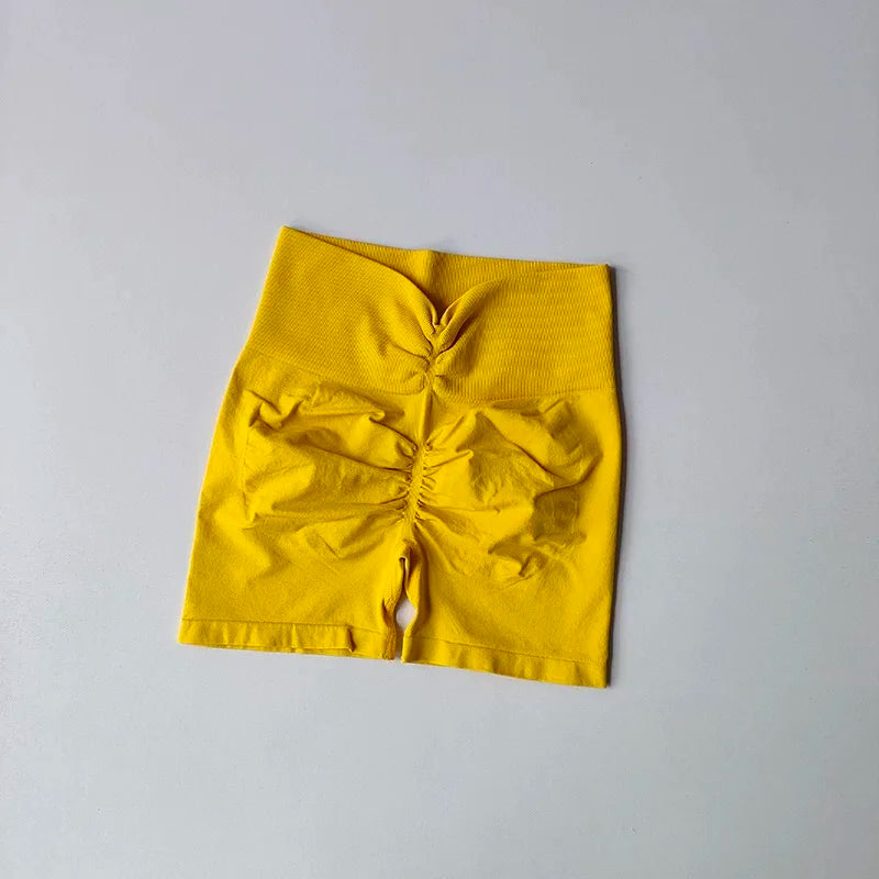 Women's High Waist Sports Shorts Slimming Peach Hip Lifting Speed Drying Tight for Running Cycling Gym Three-Point Short Pants