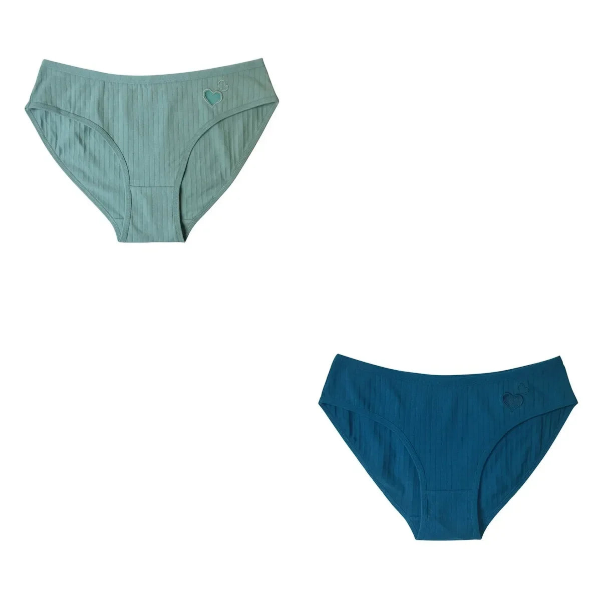 2Pcs/Set Cotton Panties For Women Briefs Low Rise Seamless Underwear Female Underpants Comfort Sexy Lingerie M-XL