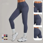 Women's Seamless Yoga Leggings Pants Sports Fitness Hips Lift High Waist Training Trousers Training Workout Gym Leggings