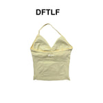 DFTLF Impact Longline Strappy Top Sports Yoga Vest Women Fitness Tank Top Gym Beautiful Open Back Bra Running Workout Halter