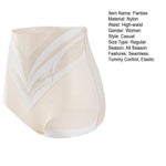 Women Underpants High Waist Slimming Tummy Control Seamless Elastic Briefs Female Underwear for Daily Wear Sport