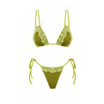 New 3Pcs Crochet Bikini Women Swimsuit Sexy Swimwear Halter Biquini Push Up Swim Suit Strappy Bodysuit Female Bathsuit Beachwear
