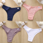 4Pcs/Set Cotton Panties Low Rise Briefs Women Underwear Bikini Ladies Sexy Underpants Female Intimates Girls Lingerie 2022 Hot